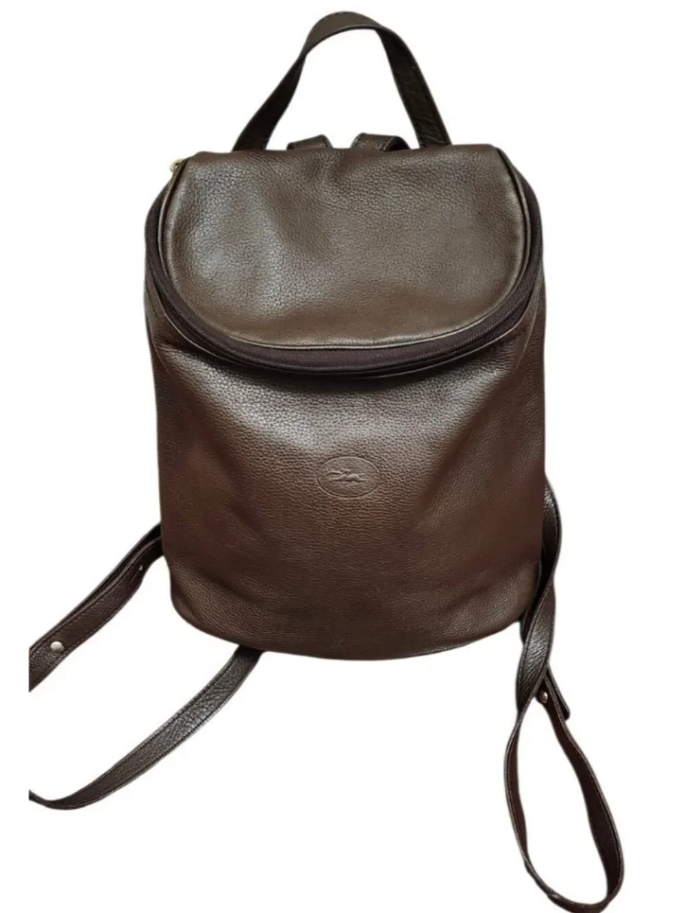 Longchamp Brown Leather Backpack - Picture 3 of 16